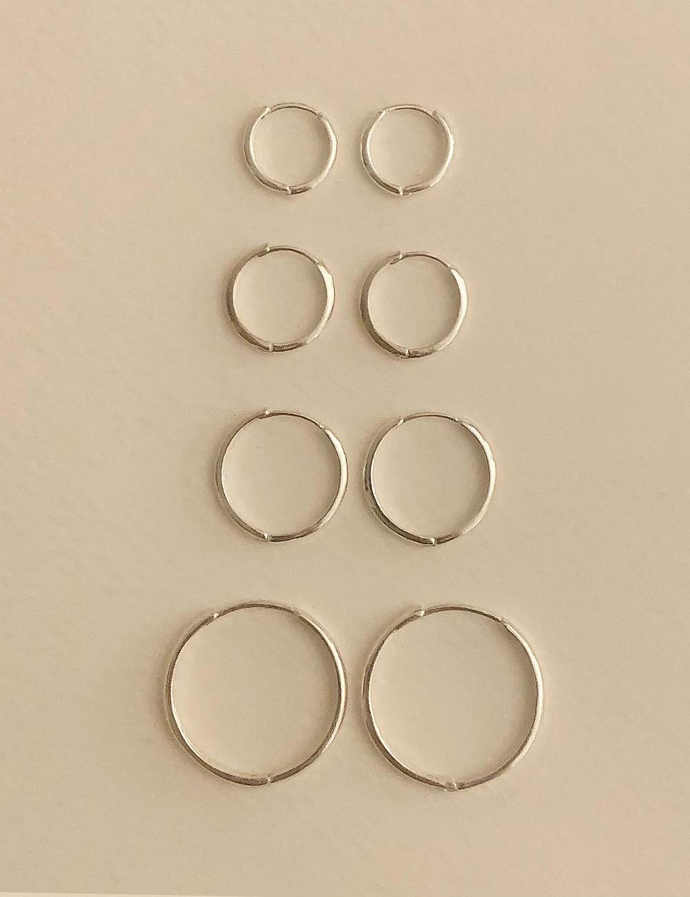 (silver 92.5) Daily ring earring